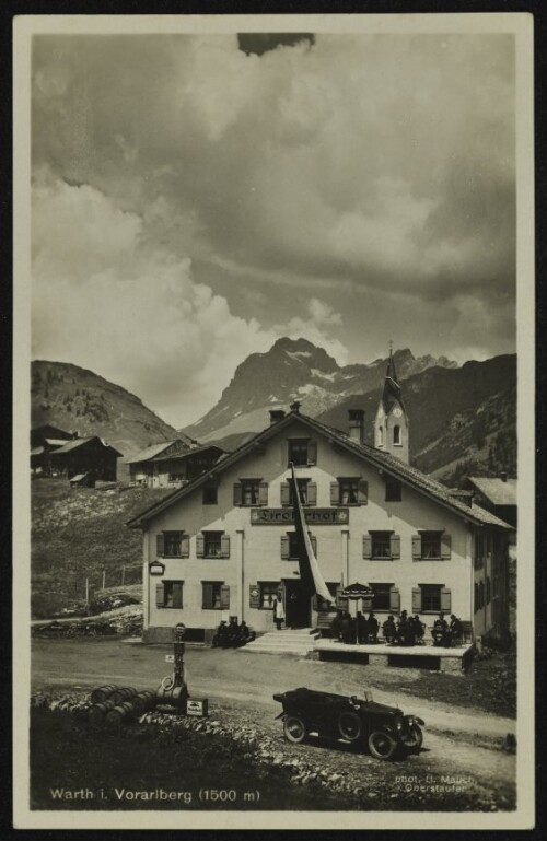 Warth i. Vorarlberg (1500 m) : [Gasthof 