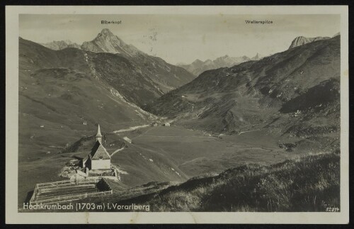 [Warth] Hochkrumbach (1703 m) i. Vorarlberg : Biberkopf ; Wetterspitze