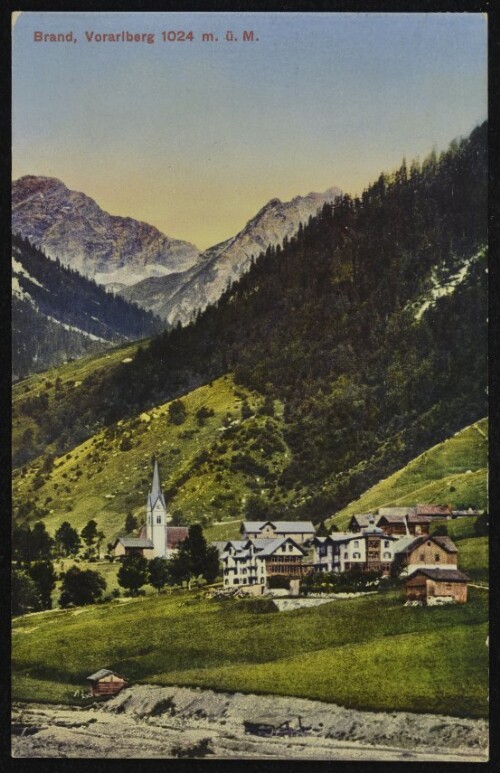 Brand, Vorarlberg 1024 m. ü. M.
