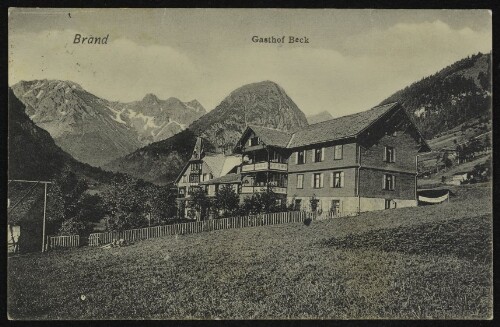 Brand : Gasthof Beck : [Postkarte - Post card ...]