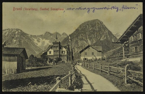Brand (Vorarlberg), Gasthof Scesaplana