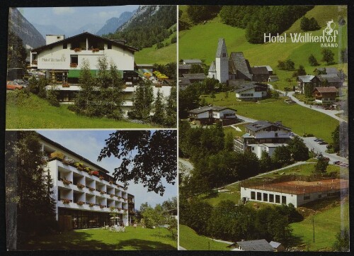 Hotel Walliserhof Brand : [Hotel Walliserhof, A-6708 Brand Besitzer: Raimund und Idy Meyer Telefon 0 55 59/241 + 242, Hallenbad-Sauna-Massage-Sport + Mode 