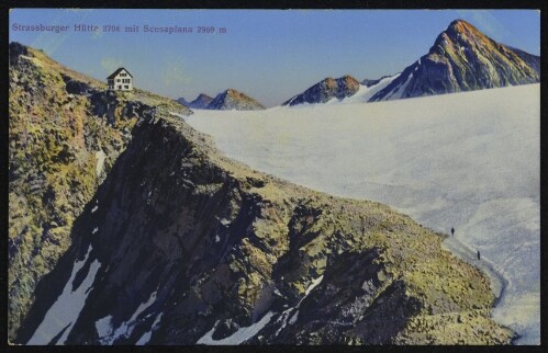 [Brand] Strassburger Hütte 2706 mit Scesaplana 2969 m