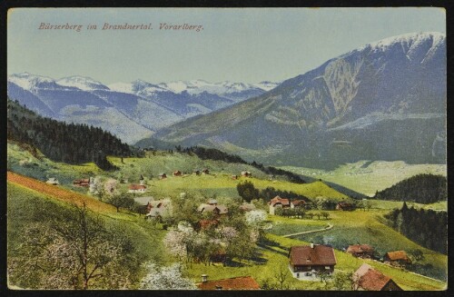 Bürserberg im Brandnertal Vorarlberg