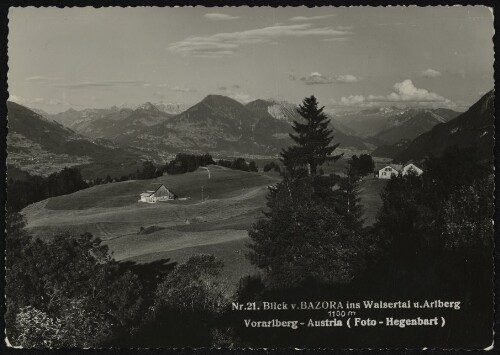 [Frastanz] Blick v. Bazora ins Walsertal u. Arlberg 1100 m Vorarlberg - Austria (Foto - Hegenbart)
