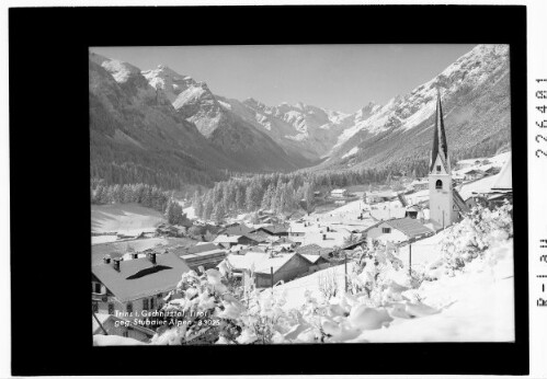 Trins im Gschnitztal / Tirol gegen Stubaier Alpen