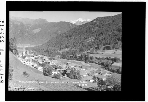 Trins im Gschnitztal gegen Gschitztalbrücke und Olperer 3480 m
