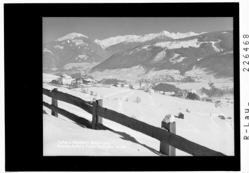 Telfes und Mieders im Stubaital gegen Patscherkofel und Tuxer Alpen : [Telfes und Mieders gegen Tuxer Alpen mit Patscherkofel - Glungezer - Morgenkogel und Rosenjoch / Tirol]