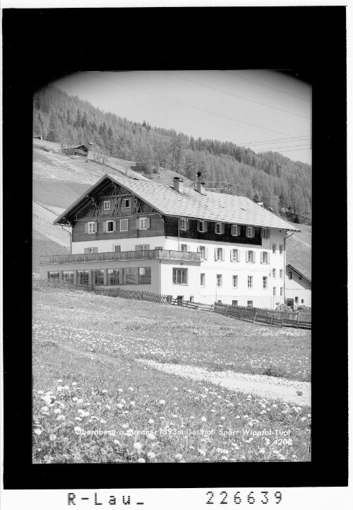 Obernberg am Brenner 1393 m / Gasthof Spörr