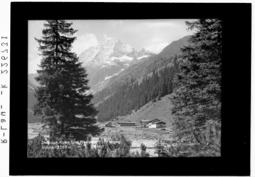 Stubaier Alpen / Tirol / Pinnisalm 1559 m gegen Habicht 3280 m