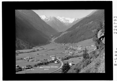 Milders bei Neustift gegen Stubaier Gletscher / Stubaital / Tirol