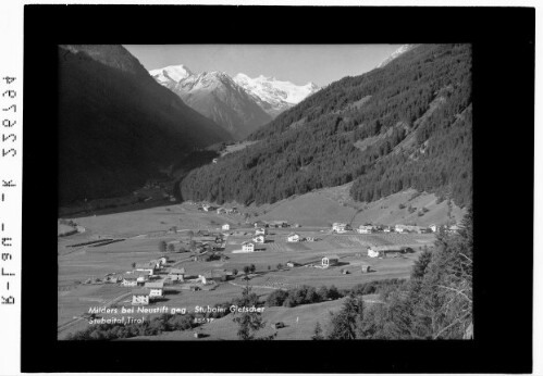 Milders bei Neustift gegen Stubaier Gletscher / Stubaital / Tirol