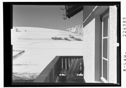 [Rinn ob Hall in Tirol / Weberhof - Balkon gegen Rinner Bichl]