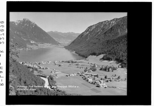 Achensee - Tirol / Pertisau 922 m gegen Ebnerjoch 1954 m und Zillertaler Alpen : [Pertisau am Achensee gegen Ebnerjoch und Kitzbüheler Alpen]