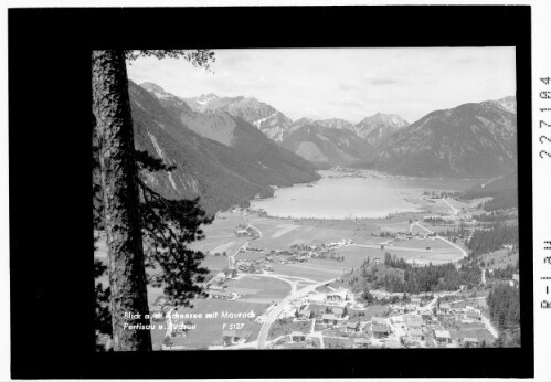 Blick auf den Achensee mit Maurach - Pertisau und Buchau : [Maurach am Achensee gegen Pertisau mit Bettlerkarspitze und Mondscheinspitze / Tirol]