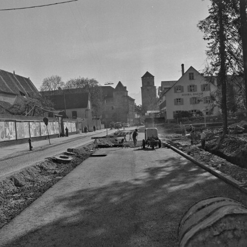 Feldkirch, Straßenbau im Bereich der Bärenkreuzung
