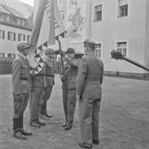 Kaserne Lochau, Vereidigung und Kommandoübergabe beim Jägerbataillon 23