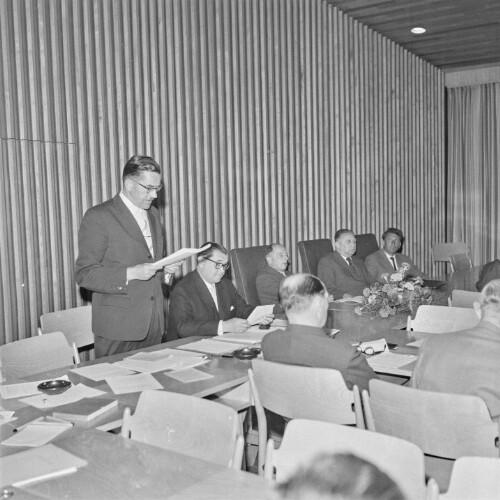 Konstituierende Sitzung der Vorarlberger Handelskammer 1960