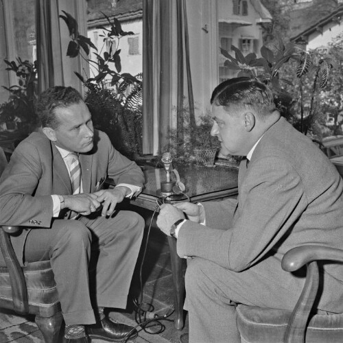 Treffen von Franz Josef Strauß und Ferdinand Graf in Schruns