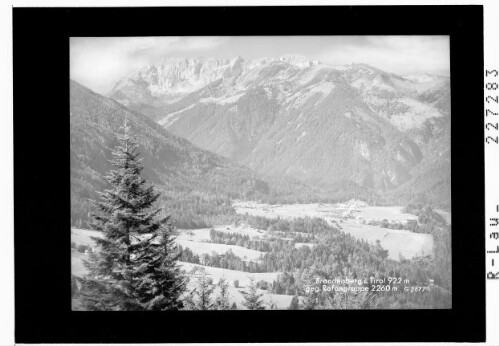 Brandenberg in Tirol 922 m gegen Rofangruppe 2260 m