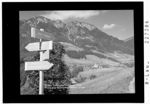 Österr. Collegedorf Alpbach in Tirol 973 m gegen Gratlspitze 1894 m
