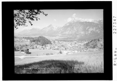Brixlegg in Tirol mit Inntal und Rofangruppe