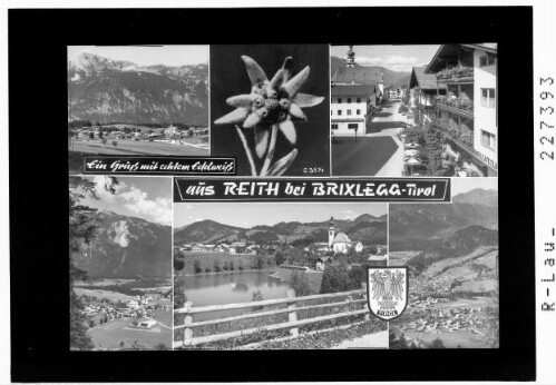 Ein Gruß mit echtem Edelweiss aus Reith bei Brixlegg / Tirol