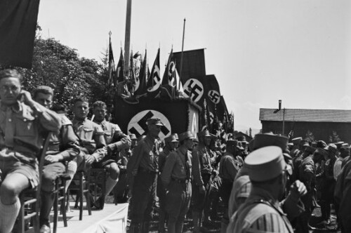 Hitlertage in Kempten, S.A. Kapelle und der Kapellmeister