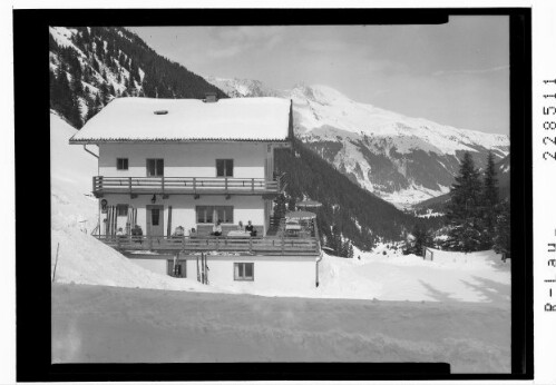 [Gasthof Waldfrieden bei Praxmar im Lüsenstal gegen Rosskogel Tirol]