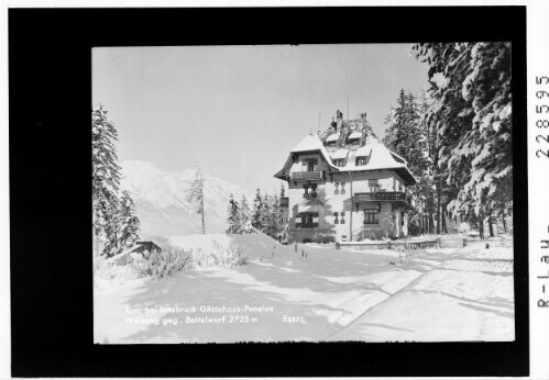 Rinn bei Innsbruck / Gästehaus Pension Wälsung gegen Bettelwurf 2725 m : [Gasthaus Wälsung in Rinn - Judenstein ob Hall in Tirol]