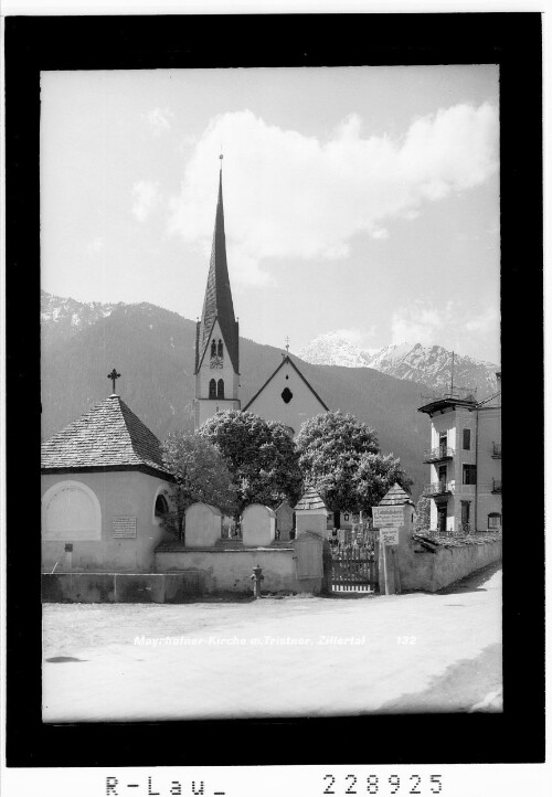 Mayrhofner Kirche mit Tristner / Zillertal