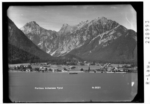 Pertisau Achensee Tirol : [Pertisau am Achensee gegen Sonnjoch und Schaufelspitze]