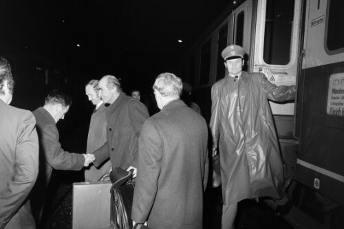 Ankunft von Otto Habsburg in Bregenz am Bahnhof