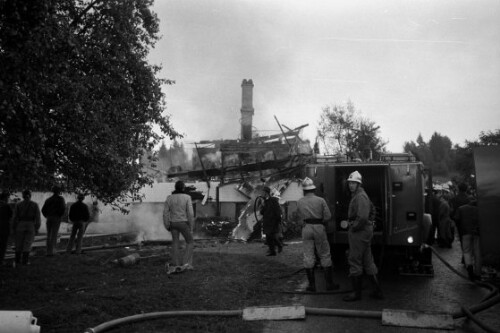 Brand eines Bauerhofs in Bildstein
