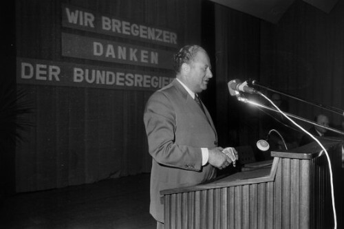 Bruno Kreisky im Bregenzer Gewerkschaftshaus