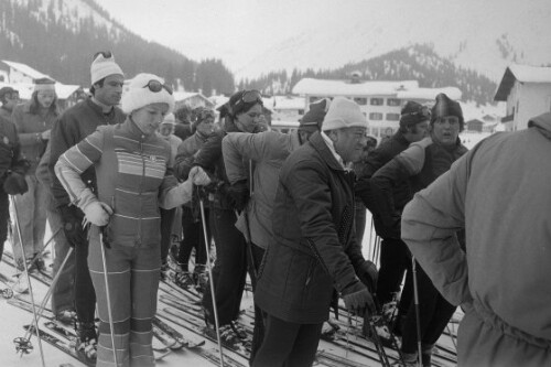 Bruno Kreisky im Skiurlaub in Lech