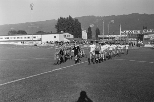 Fußballmatch Schwarz-Weiß Bregenz gegen Zadar