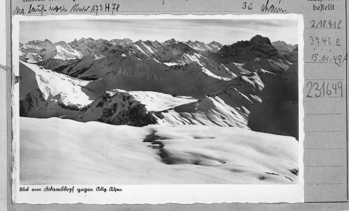 Blick vom Didamskopf gegen Allgäuer Alpen