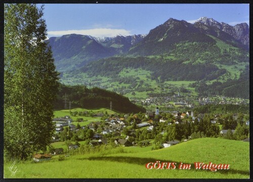 Göfis im Walgau : [Luftkurort A-6811 Göfis im Walgau, 560 m, bei Feldkirch, gegen Gurtisspitze Vorarlberg, Österreich ...]