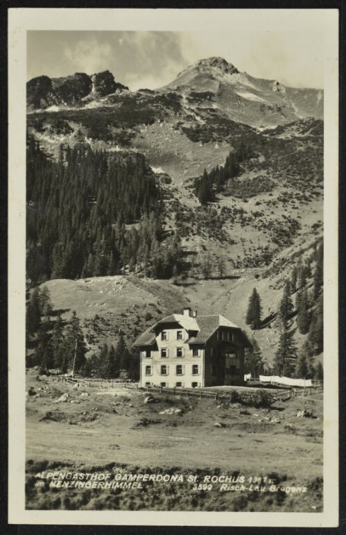 [Nenzing] Alpengasthof Gamperdona St. Rochus 1367 m im Nenzingerhimmel