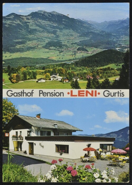 [Nenzing] Gasthof Pension Leni Gurtis : [Gasthof - Pension Leni Bes.: Fam. Groß - Grass A-6820 Gurtis Vorarlberg, Österreich Tel.-Nr. 05525 / 215517 ...]