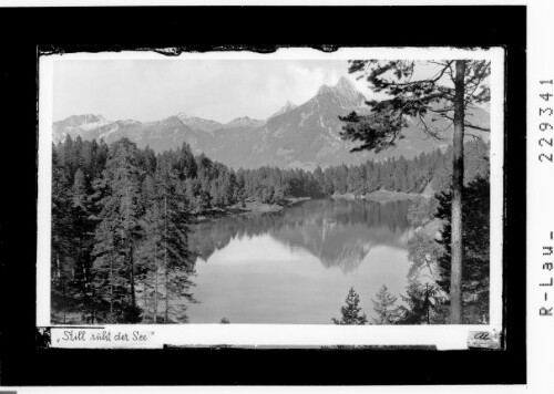 Still ruht der See : [Urisee bei Reutte im Ausserfern gegen Gaichtspitze - Hahnenkamm und Gehrenspitze / Tirol]
