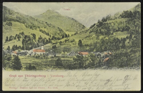 Gruß aus Thüringerberg i. Vorarlberg : Totale : [Correspondenz-Karte ...]