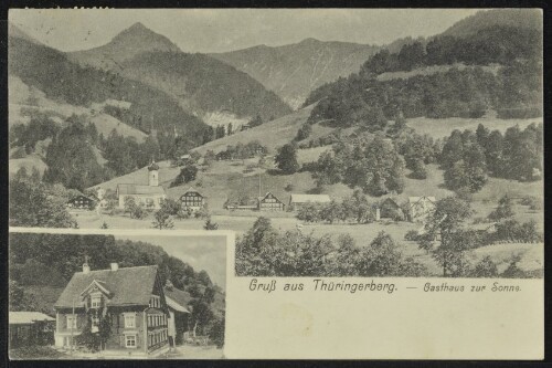 Gruß aus Thüringerberg - Gasthaus zur Sonne