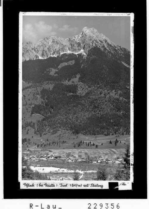Pflach ( bei Reutte ) Tirol 847 m mit Säuling