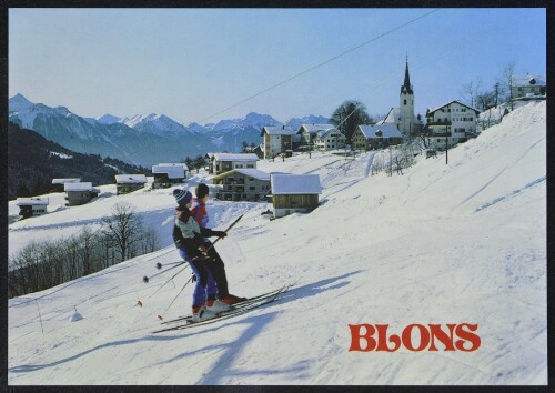 Blons : [Blons, 903 m Grosses Walsertal - Vorarlberg ...]