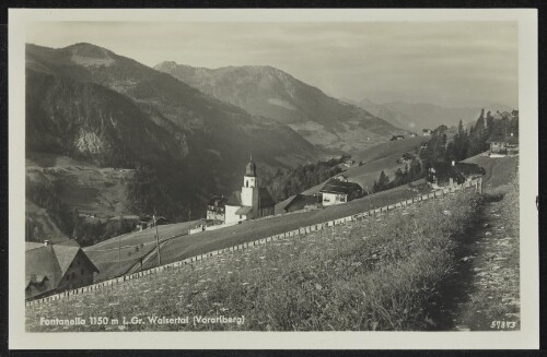 Fontanella 1150 m i. Gr. Walsertal (Vorarlberg)