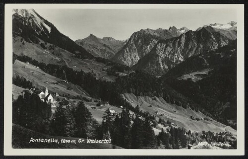 Fontanella, 1200 m, Gr. Walsertal