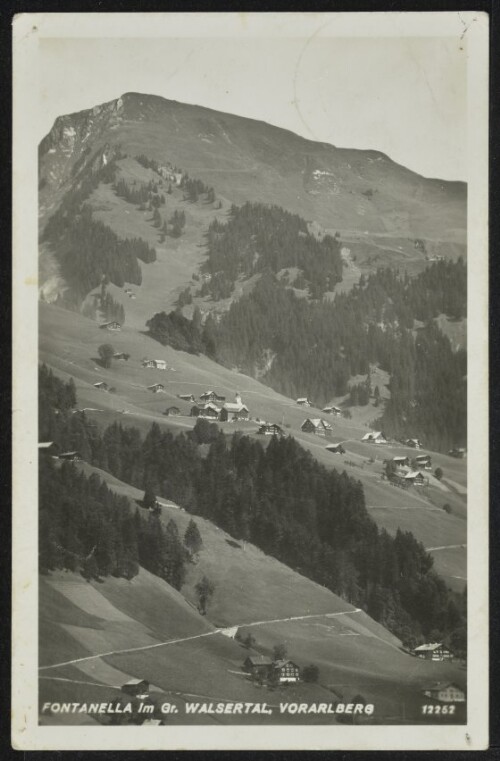 Fontanella im Gr. Walsertal, Vorarlberg