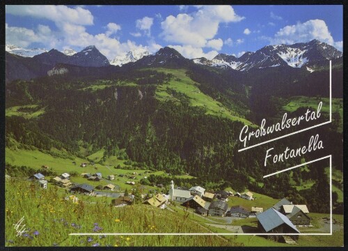 Großwalsertal Fontanella : [Fontanella im Großwalsertal, 1145 m, gegen Rote Wand, Glattmar und Breithorn Vorarlberg, Österreich ...]